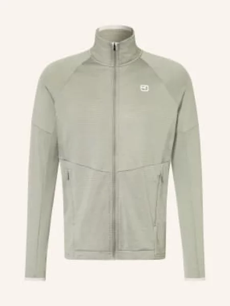 Ortovox Bunda Midlayer – Fleece Light Grid světle zelená