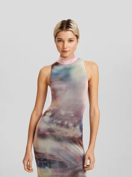 Bershka Ruha sötétkék / kő / sötétlila rózsaszín
