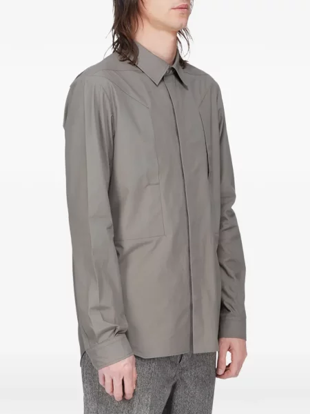 Lung cămașă Rick Owens maro