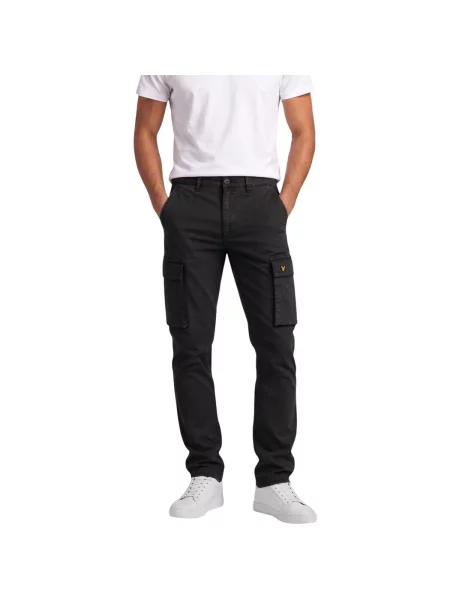 Cargo nohavice Lyle & Scott čierna