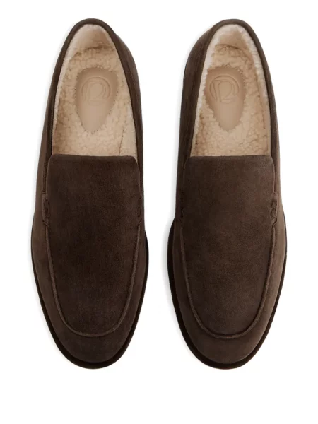 Pantofi loafer 12 Storeez din piele maro
