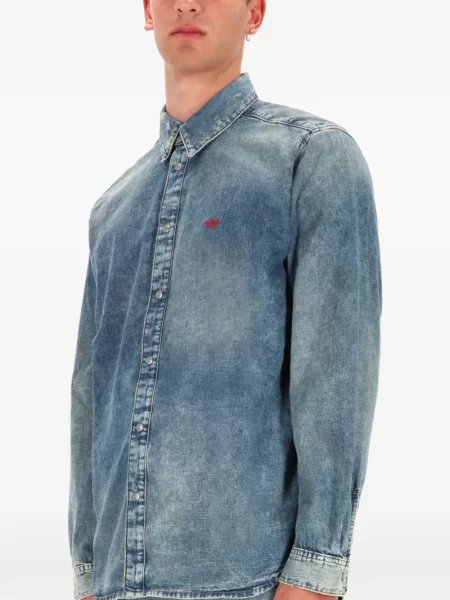 Дънкова риза Diesel синьо