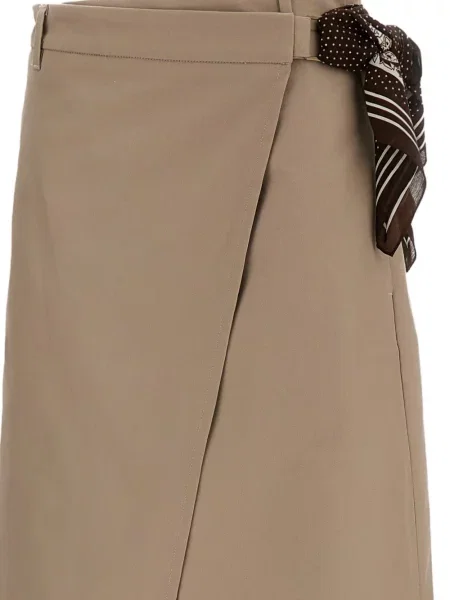 Spódnica midi True Royal wiązana