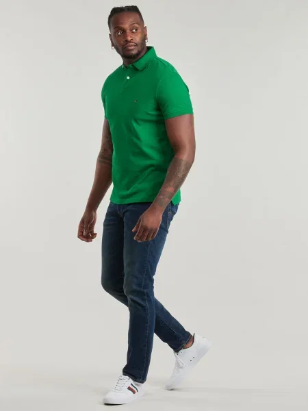 Polo Tommy Hilfiger stretch verde