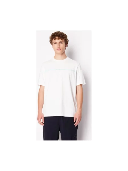 Armani Exchange Tricou | Straight fit alb