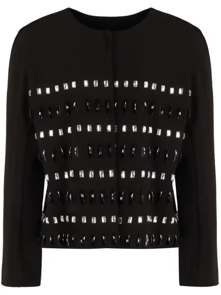 Geacă Max Mara din crep negru