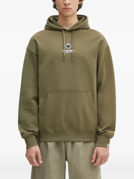 Hanorac cu glugă Aape By A Bathing Ape cu broderie verde