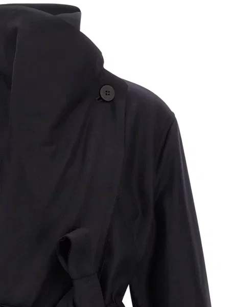 Trenci Issey Miyake asimetric negru