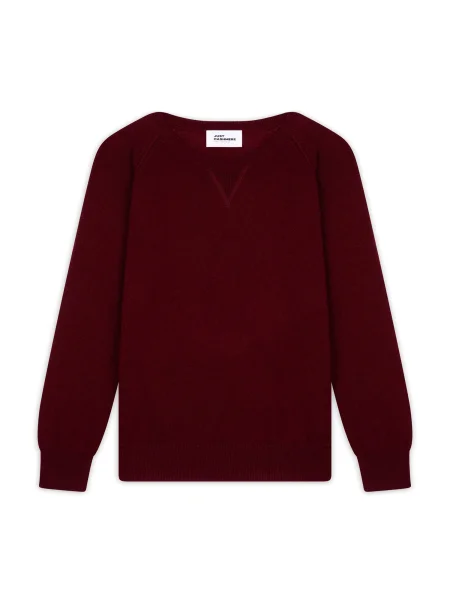 JUST CASHMERE Pulover Helen vinsko rdeča