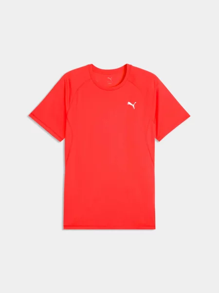 Спортивна футболка PUMA Run Velocity Tee poly комбінований верх червоний