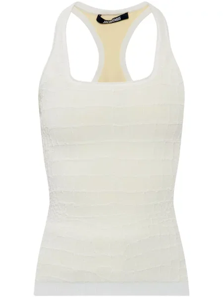 Top Jacquemus alb