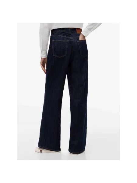 Blugi cu picior larg Tommy Jeans albastru