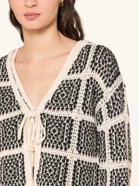 Only Kardigan schwarz biały