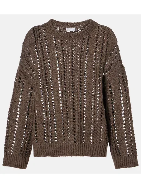 Pulover Brunello Cucinelli maro
