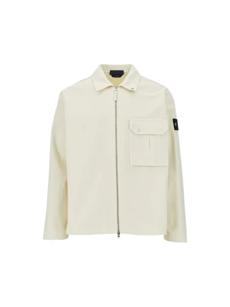 Kurtka koszulowa Stone Island z kamieniami beżowa