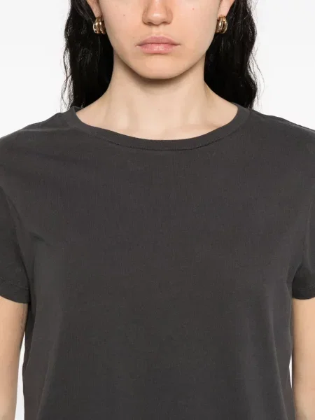 Tricou Agolde cu decolteu rotund scurt gri