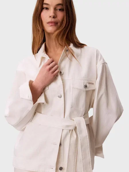 Джинсова куртка Calvin Klein Jeans біла