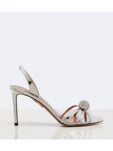 Sandale Aquazzura din piele slingback