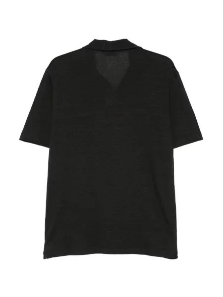 Tricou Dell'oglio cu decolteu în V negru