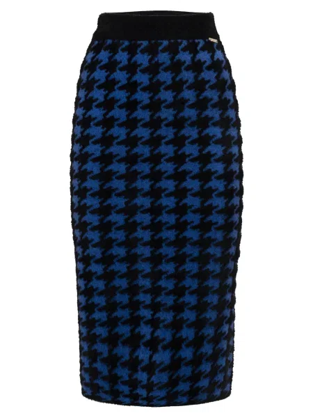 Influencer Fustă albastru cobalt negru