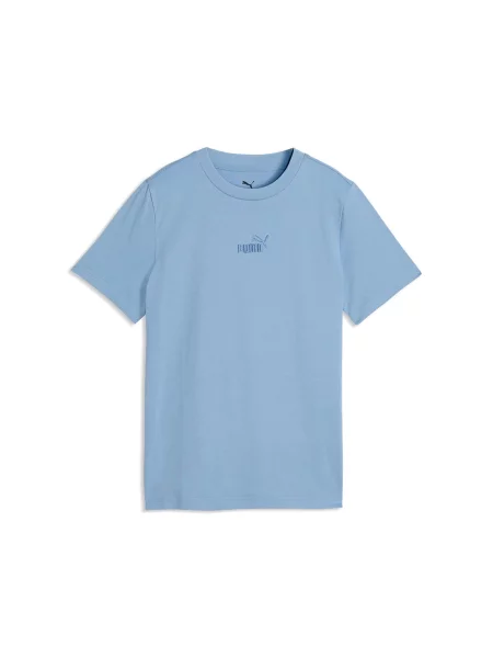 T-Shirt Puma Ess Small Logo Centered Tee B Dzieci niebieska