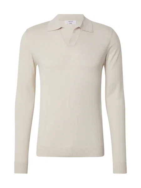 DAN FOX APPAREL Pulover Essentials lână alb