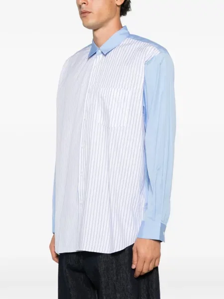 Cămașă Comme Des Garçons Shirt cu dungi alb