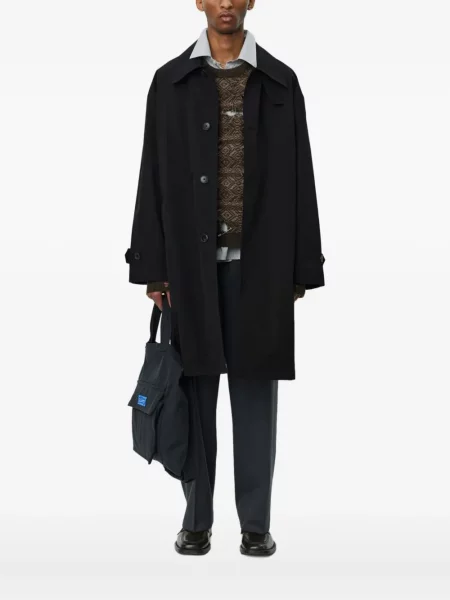 Jednořadý kabát Mfpen černý