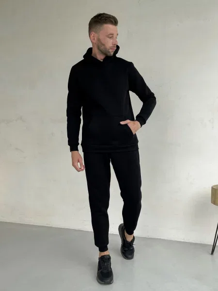 Спортивний костюм Merlini бавовна/еластан чорний