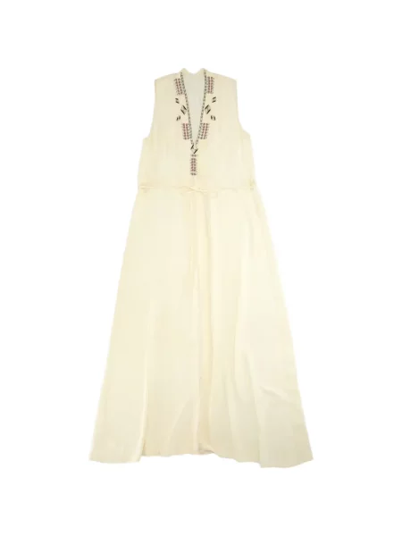 Rochie maxi Fortela cu broderie de mătase