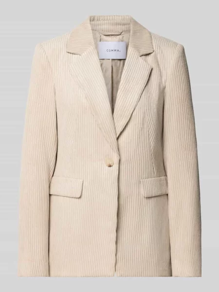 Żakiet o kroju slim fit z sztruksu z z patką Comma