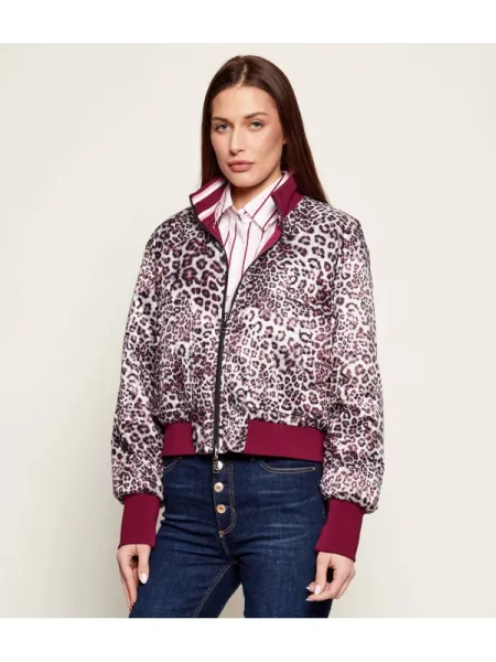 Marc Cain Geacă cu două fețe bomber | Relaxed fit bordo