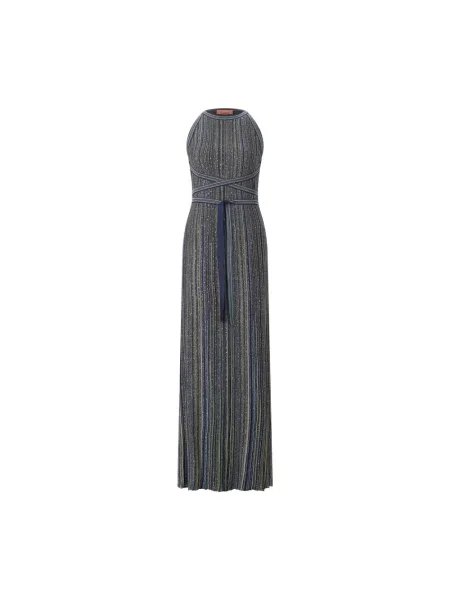 Sukienka maxi Missoni bez rękawów zielona