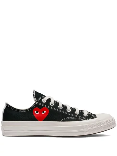 Comme des Garçons Play Obuwie Kobieta 40 EU Small Red Heart Low Top Sneakers czarny