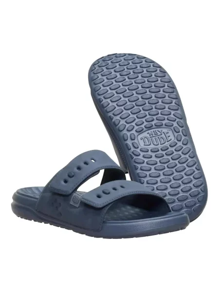 HeyDude Klapki Wave 2 Strap Slide Classic brązowe