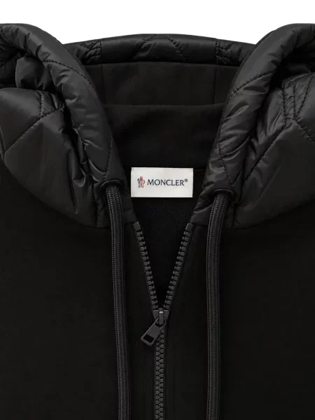 Matlasat hanorac cu glugă Moncler negru