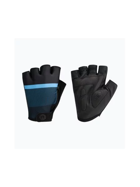 Велосипедні рукавички Rogelli Hero II чорні/сині чорні