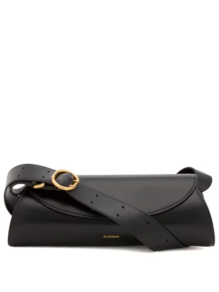 Torebka Jil Sander skórzana czarna