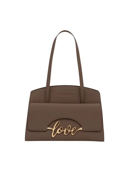 Love Moschino torebka tote z imitacji skóry zielona