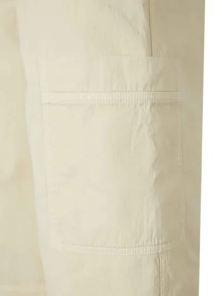 Bermude Off-white scurt alb