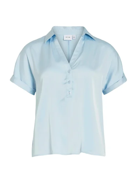 VILA Bluză VIENNA RAVENNA deschis albastru