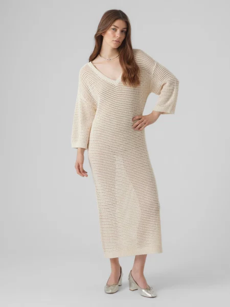 VERO MODA Kötött ruhák MADERA' bézs