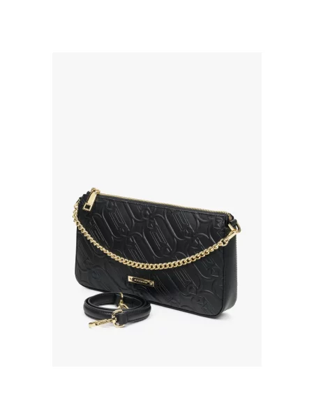 Сумка на ланцюжку шкіряна Cromia чорна