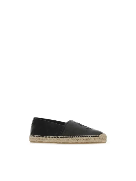 Espadryle Saint Laurent skórzane czarne