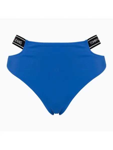 Partea de jos a costumului de baie Tommy Jeans High Waist Cheeky Bikini persian blue albastru