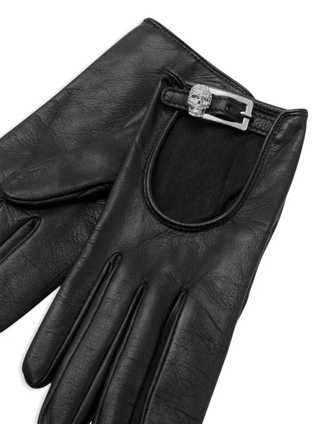 Pirštines Philipp Plein su kristalais juoda