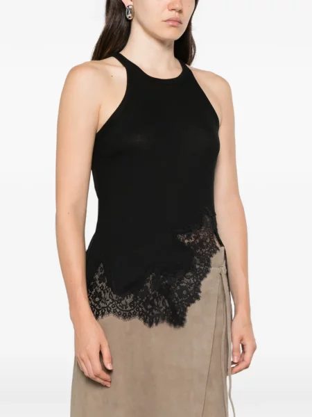 Top Dorothee Schumacher din dantelă negru