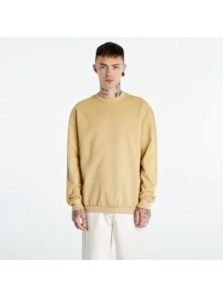 Φούτερ Urban Classics Heavy Terry Garment Dye Crew Union Beige S μπεζ