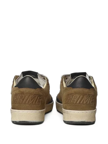 Sneakers Crime London σουέντ καφέ