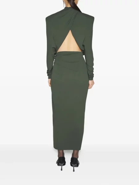 Rochie midi Mugler verde